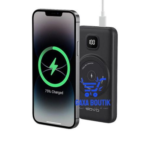 Sovo Banque D'alimentation 4 Câbles Intégrés Charge induction Iphone