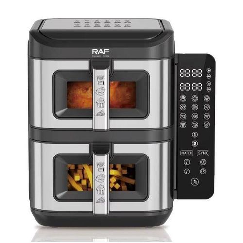 product_image_name-RAF-Four à air chaud numérique Double Decker 12L avec fenêtre de visualisation - 2800W-3