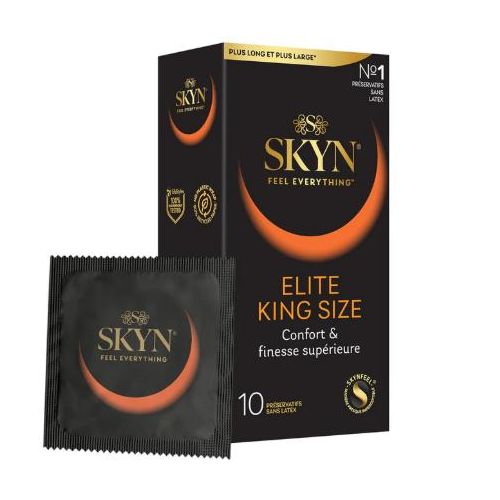 product_image_name-SKYN-Elite King Size : Lot de 10 Préservatifs Extra large et ultra fins, sans latex SKYNFEEL pour Homme/Fins, Lisses, Forme Droite/Largeur Nominale 56m-1