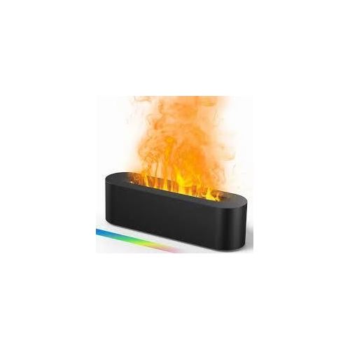 Generic Diffuseur d’Arômes Effet Flamme LED – Humidificateur Décoratif