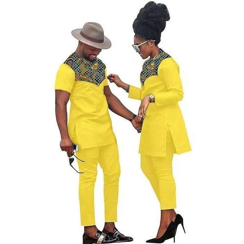 Fashion Tunique Homme Et Femme Jaune Prix pas cher Jumia CI