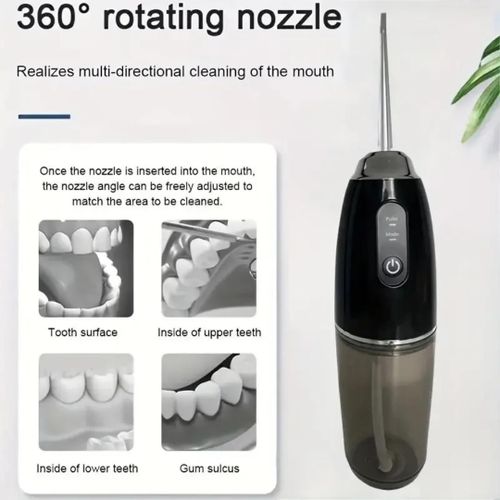 product_image_name-Generic-Water Flosser Jet Dentaire Rechargeable – Hydropulseur Dentaire Portable 3 Modes avec 4 Buses-2