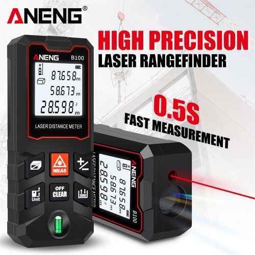 Télémètre laser Télémètre numérique 100m 70m 50m Télémètre Ruban à mesurer  Niveau électronique Règle Roulette