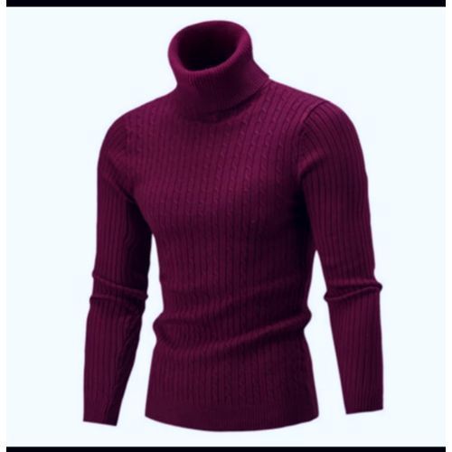 Fashion Pull Col Roule Unisexe Rouge Bordeaux Prix pas cher Jumia CI