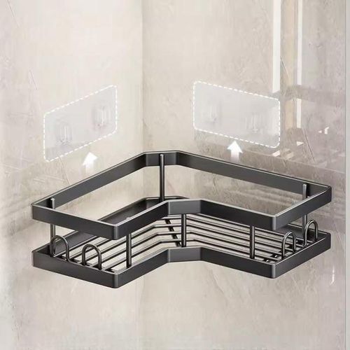 Generic Étagère de salle de bain 5 pièces, support de douche d'angle auto-adhésif - image 5