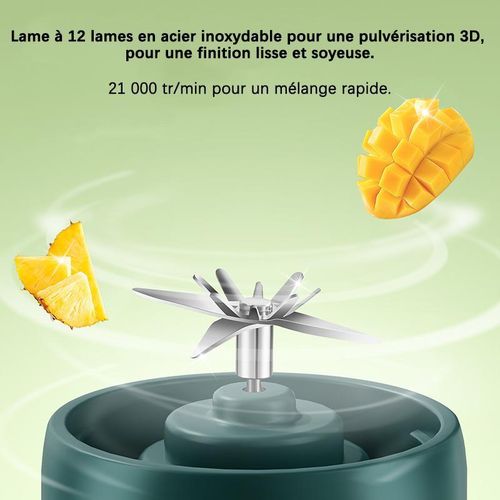 product_image_name-Generic-Petit extracteur de jus domestique avec écran, extracteur de jus entièrement automatique, mini extracteur de jus électrique portable sans fil, un gobelet inclus.-4