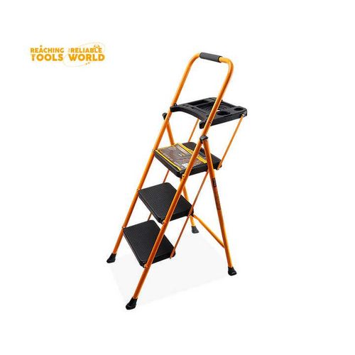 product_image_name-DINGQI-Escabeau Echelle Antidérapante Pliable à Pédale En 3 étapes Portable-2