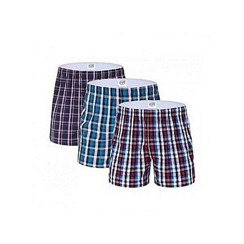 Fashion Lot De 3 Boxer Dessous Homme Multicolore Prix pas cher Jumia CI