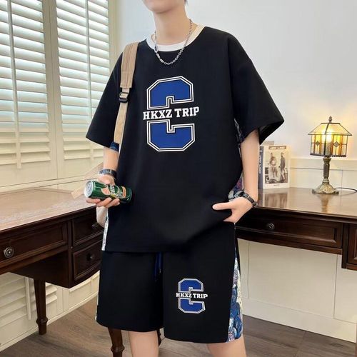 product_image_name-JNKACLD-T-shirt et short pour homme - Noir-1