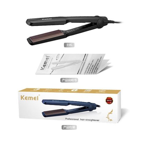 product_image_name-Generic- Lisseur-boucleur 2 en 1, Lisseur en céramique Kemei, fers à friser-1