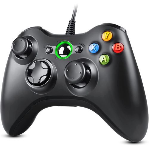 XBOX Manette Filaire Xbox 360 Avec Double Vibration Pour PC/ Xbox