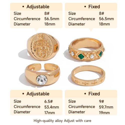 product_image_name-Fashion-Ensemble de bagues hommes 4 en 1, ensemble de bijoux dorés à la mode-5