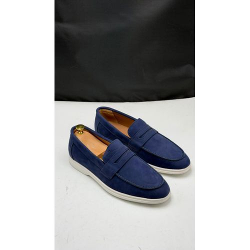 Gm Mocassin en Daim - Bleu - image 2
