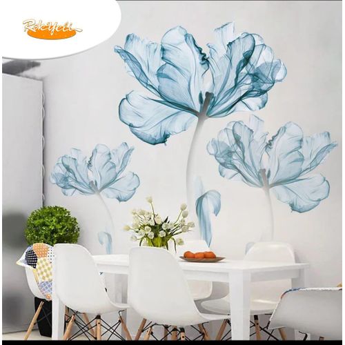 product_image_name-Generic-Sticker Mural 3D Fleur Artistique – Décoration Murale Élégante pour Chambre & Salon-2