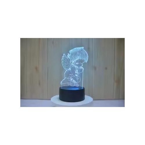 Generic veilleuse multi couleurs  3D en orme d'ange - image 2