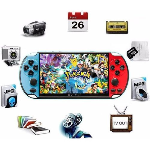 product_image_name-Generic-Console De Jeu Vidéo Rétro Portable X7 Plus - 5.1 Pouces - 8 Go - 1000+ Jeux Intégrés-3