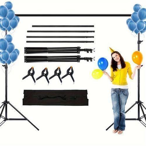 Generic Kit De Support De Fond Pour Studio Photo, Support De Fond Réglable - 2*3M - image 5
