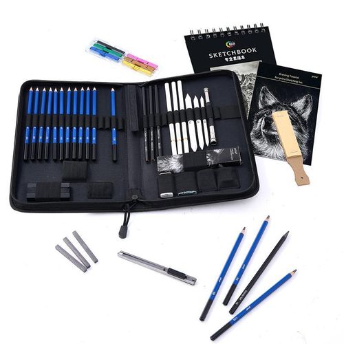 Generic Ensemble de crayons de dessin et croquis professionnel de 50 pièces - image 5