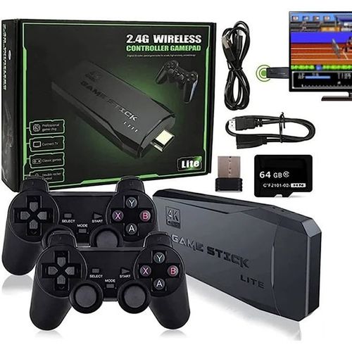 product_image_name-Wireless-Mini Console Arcade Game Stick Lite 4K HDMI + 2 Manettes Sans Fil Plus De 3500 Jeux-2