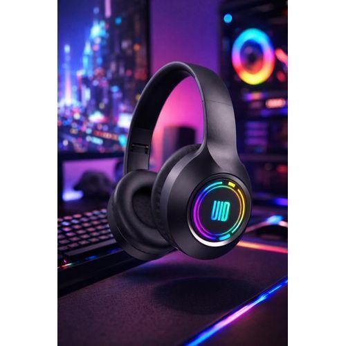 Generic Casque Bluetooth LED - Micro intégré pour appels - image 3