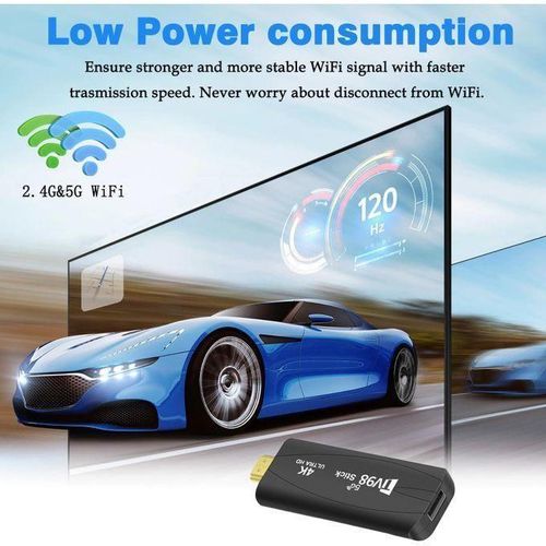 Generic QUALITE SUPERIEUR Android TV Stick – Clé HDMI 4K avec télécommande BK - image 4