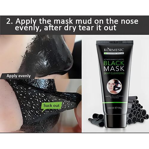 Generic Masque facial au charbon de bambou 100g - image 3
