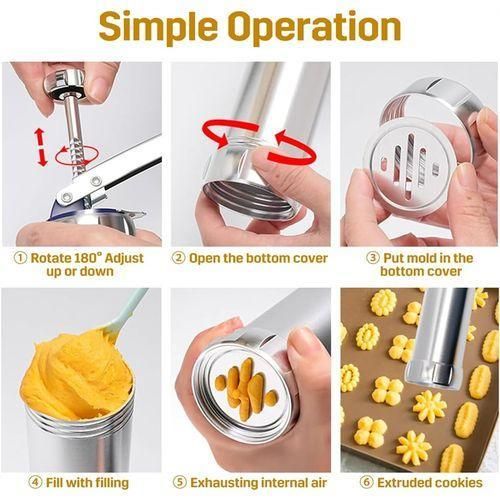 product_image_name-Generic-Household cookie makers, cookie molds, c ream decorating machines, decorating g uns, baking tools, kitchen utensils-6