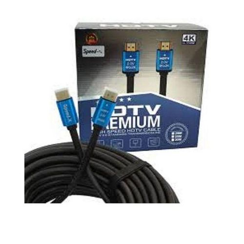 Generic Câble HDMI 20 Mètre Noir Résolution 4k. GH