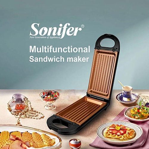 product_image_name-Generic-Sonifer Appareil à sandwichs 5 en 1 Détachable - 800 W, Revêtement A$ ntiadhésif-1