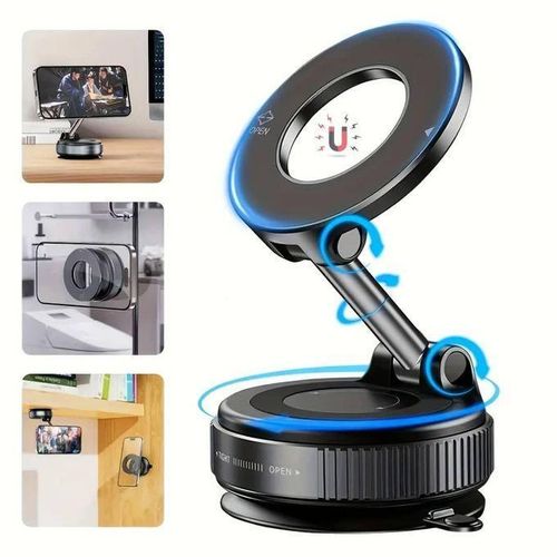 Generic Support Téléphone Magnétique Rotatif 360° – Ultra Stable & Multifonction - image 3