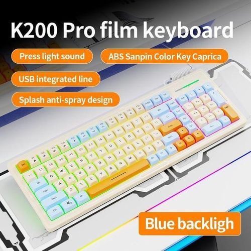 Generic Clavier filaire compact rétroéclairé multicolore - image 2