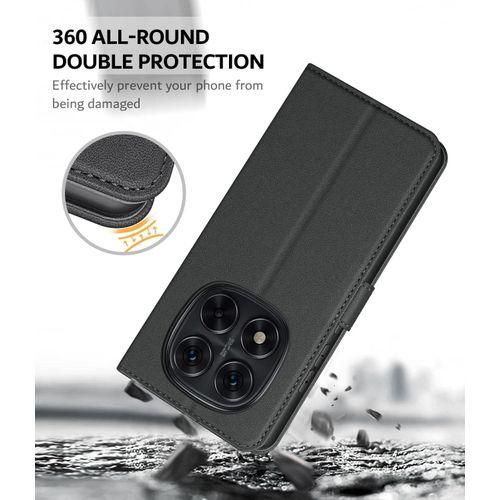 Xiaomi Etui A Rabat Redmi Note 14 Pro Plus Avec 1 Antichoc - Noir - image 2