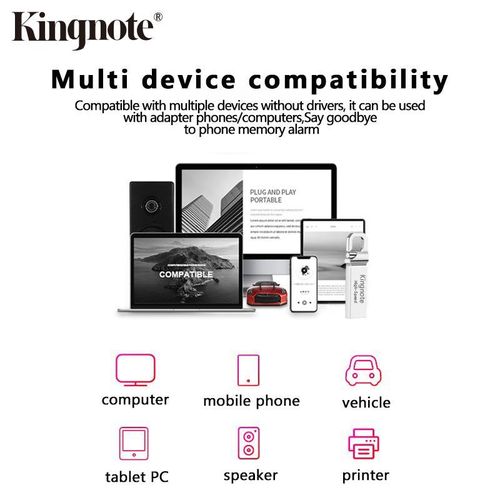 Kingnote High-Speed USB Flash Drives 32GB Flash Disks Memory USB Disk Data Storage With Android and Type-C OTG Adapter Two are given for free - image 7