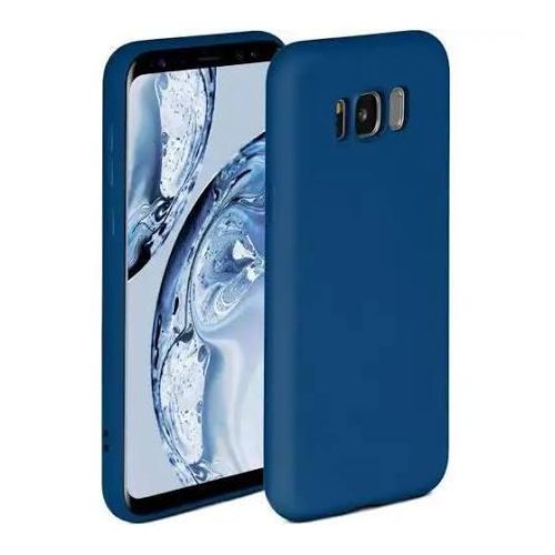 Generic Coque En Silicone Compatible Pour Samsung Galaxy S8 Avec Antichoc  - BLEU
