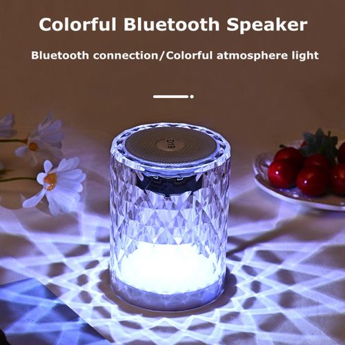 Generic Portable Bluetooth Speaker Enceinte Bluetooth Lumineuse Colorée -  Prix pas cher
