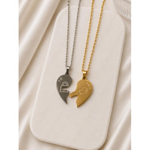 Fashion Collier Duo Cœur Inséparable