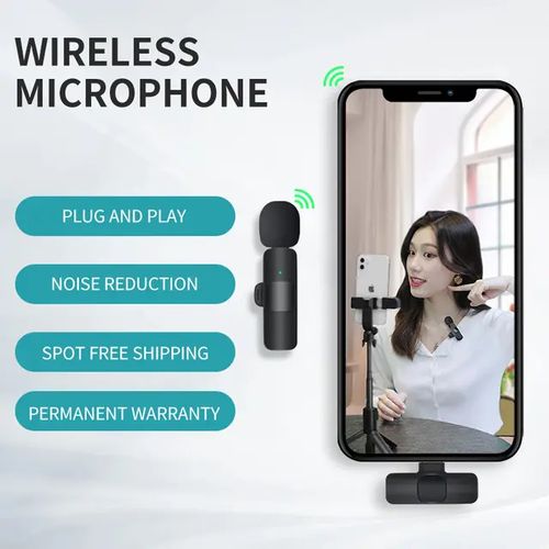Microphone sans fil (micro) pour téléphone portable avec émetteur