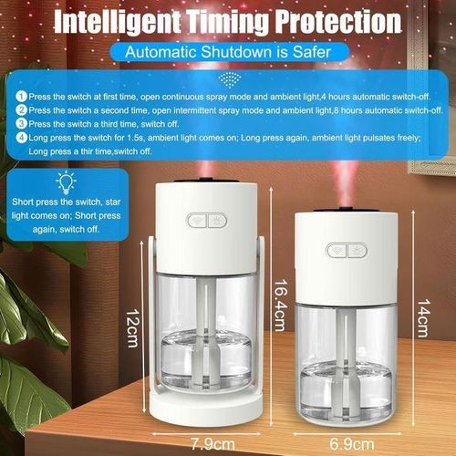 product_image_name-Generic-Diffuseur d'huiles essentielles avec lumière étoilée - Humidificateur d'air 280 ml pour la maison,-8