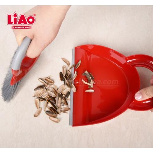 product_image_name-Liao-Mini Ensemble Pelle et Balayette – Kit de Nettoyage d'Appoint Haute Précision – Bord en Caoutchouc Souple – Design Compact Rouge-4