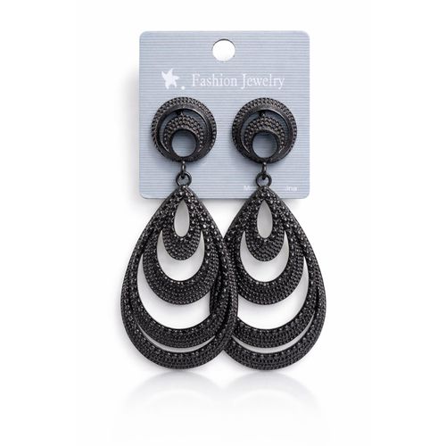 product_image_name-Generic-Boucles d’Oreilles Élégance Noire – Design Goutte Luxueux-1