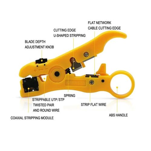 Dénudeur de câble portable - Dénudeur de câble coaxial - Pince à dénuder -  Mini outil