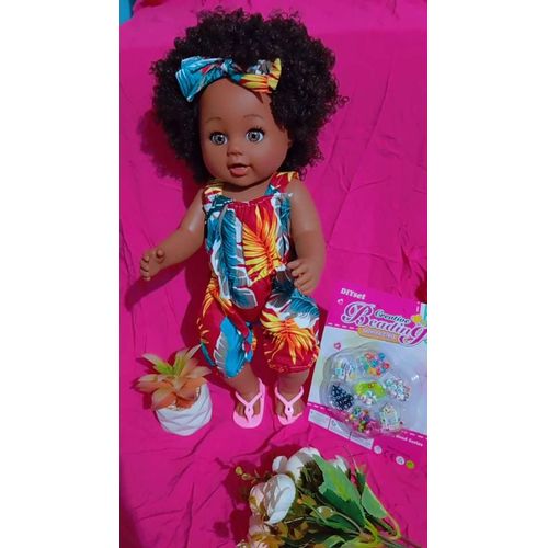 Generic Poupee pour petite fille Taille 36 cm noir Prix pas cher Jumia CI
