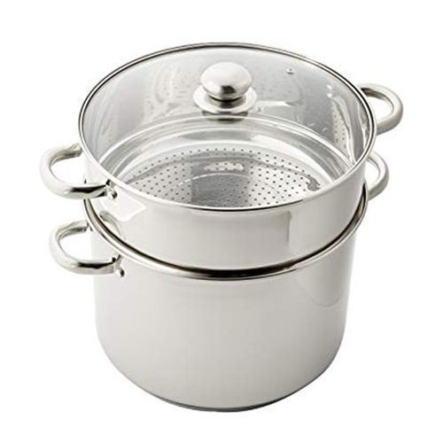 product_image_name-Generic-Couscoussier Faitout - 3 En 1 - 8 Litres - Aluminium - Gris-1