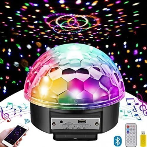 Boule Disco Lumineuse rotative,Boules Magiques rotatives Multicolores -  Disco Rotatif Boule Magique Ampoule Boule Magique lumière