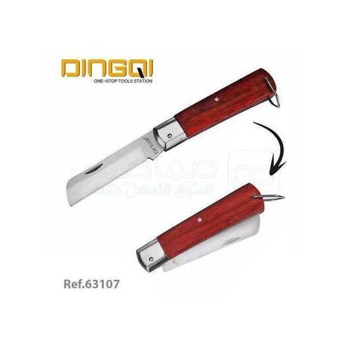 product_image_name-DINGQI-Couteau pliable lame en acier inoxydable manche en bois-1