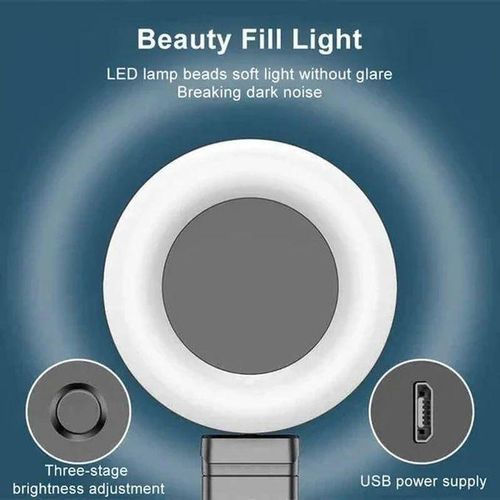 product_image_name-Generic-Trépied Bluetooth Selfie Stick + lumière d'appoint + télécommande d'obturateur-4