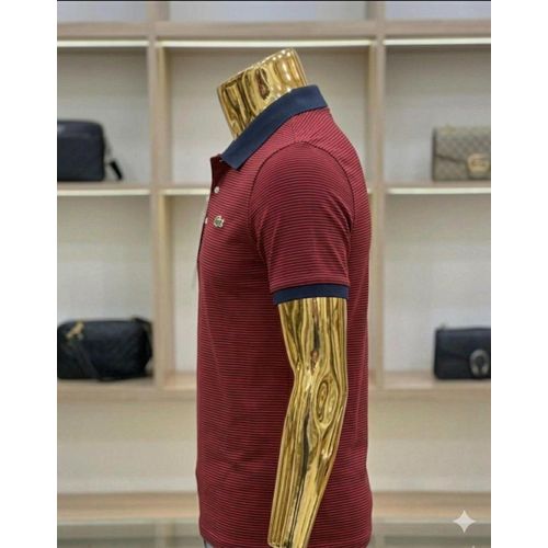 product_image_name-Lacoste-Polo pour Homme – Rayé Rouge & Bleu Marine – Coupe Slim – Coton Haute qualité-4