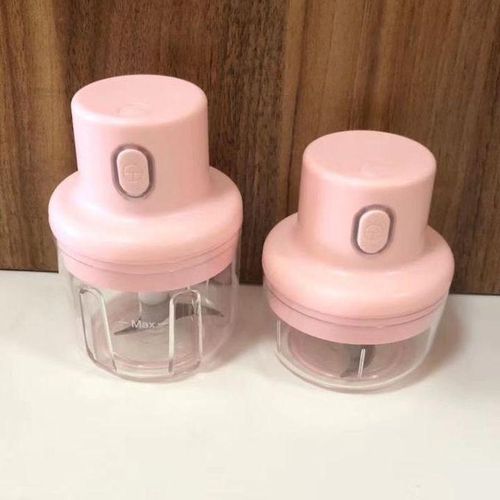 Generic Mini Hachoir Électrique Sans Fil Rose – Broyeur à Ail - image 6