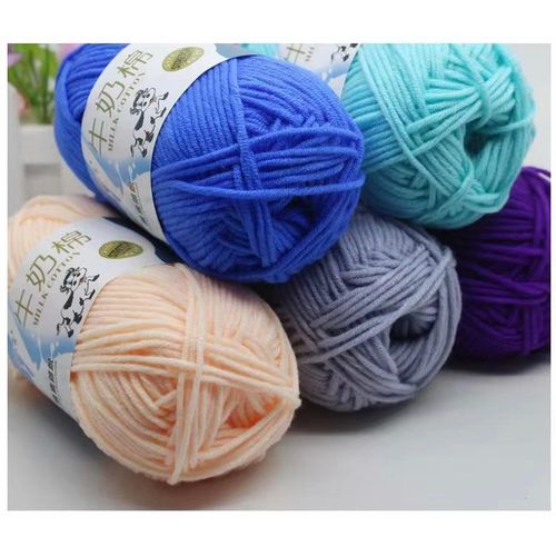 product_image_name-Laine-Fils acrylique 5 plis lait coton pour tricotage -1