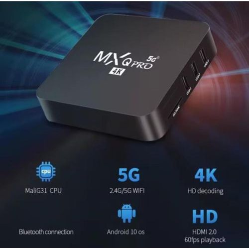 Mxq Pro Tv Box 4k – Android 14.0 WiFi 5G Processeur Quad Core - image 3